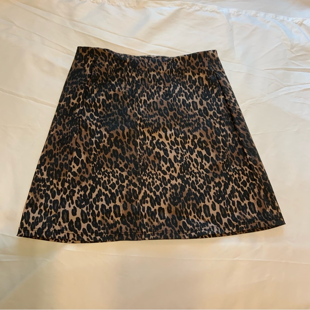 Jaguar print skirt